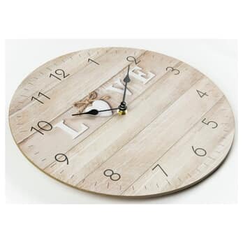 Nástěnné hodiny OVIEDO přírodní, ⌀ 30 cm 1