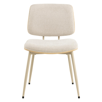 Jídelní židle OWEN béžová/šedá 2