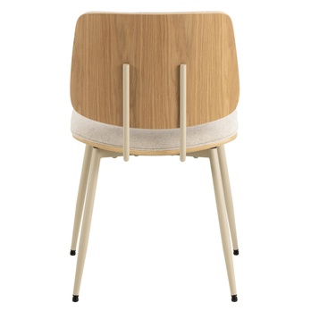 Jídelní židle OWEN béžová/šedá 4