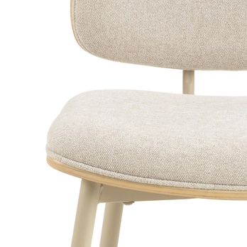 Jídelní židle OWEN béžová/šedá 6