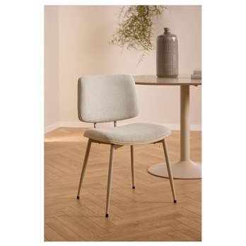 Jídelní židle OWEN béžová/šedá 8