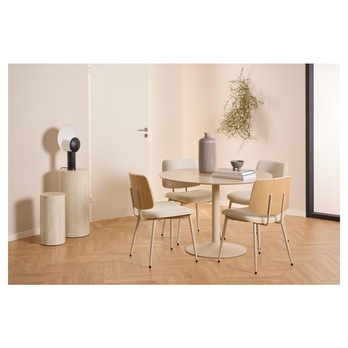 Jídelní židle OWEN béžová/šedá 1