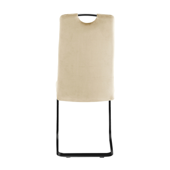 Jídelní židle  OXU světle béžová/černá 2