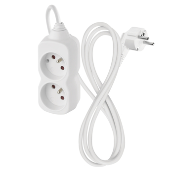 Prodlužovací kabel P02114 bílá, 2 zásuvky, délka 1,4 m 3