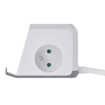 Prodlužovací kabel  P0212CQ bílá, 2 zásuvky, 2x USB-A, 1x USB-C, Qi, délka 2 m 6