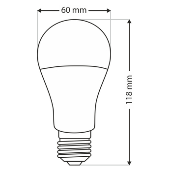 LED žárovka P1161 E27, 12W, teplá bílá 2