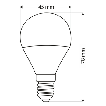 LED žárovka P1168 E14, 6W, neutrální bílá 2