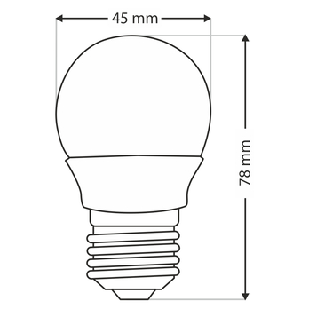 LED žárovka P1169 E27, 6W, teplá bílá 2