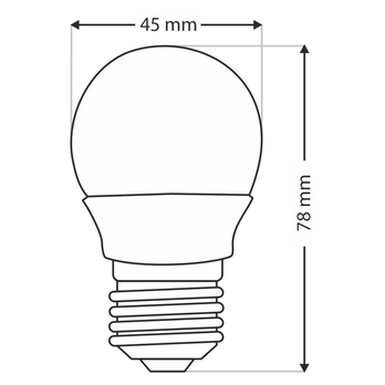 LED žárovka P1368 E27, 6W, neutrální bílá 2