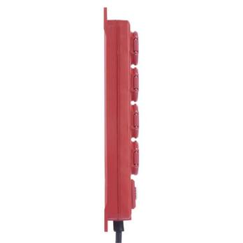 Prodlužovací kabel P14131 červená/černá, 4 zásuvky, délka 3 m 4