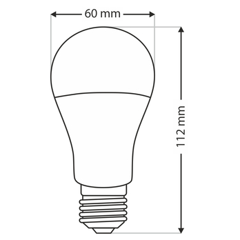LED žárovka P1589 E27, 12W, studená bílá 2