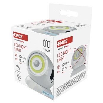 Noční LED lampa P3324 bílá 1