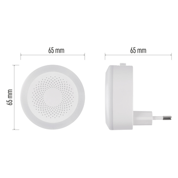 Noční lampa do zásuvky P3326 bílá 6