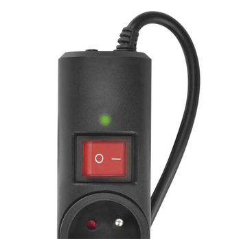 Přepěťová ochrana P54015/18 černá, 6 zásuvek, délka 1,5 m, absorpce 380 J 4