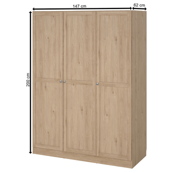 Šatní skříň PAEDYN 3D jackson hickory 3