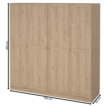 Šatní skříň PAEDYN 4D jackson hickory 3