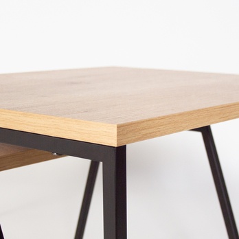 Konferenční stolek PAL dub/černá, set 2 ks 4