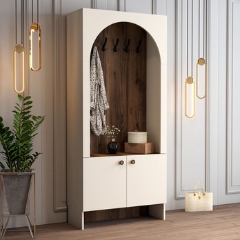 Předsíňová sestava  PALERMO 1 krémová/ořech 1