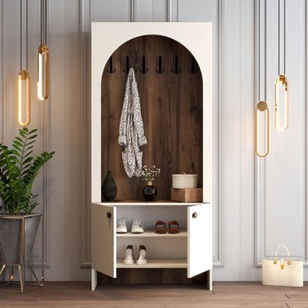 Předsíňová sestava  PALERMO 1 krémová/ořech 2