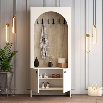 Předsíňová sestava  PALERMO 1 krémová/travertin 2