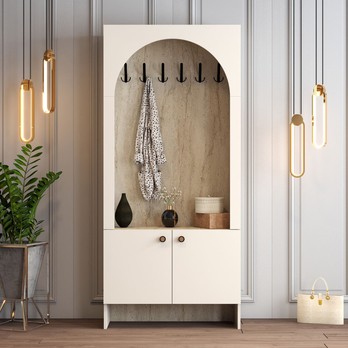 Předsíňová sestava  PALERMO 1 krémová/travertin 3