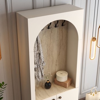 Předsíňová sestava  PALERMO 1 krémová/travertin 4