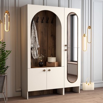 Předsíňová sestava  PALERMO 2 krémová/ořech 1