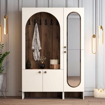 Předsíňová sestava  PALERMO 2 krémová/ořech 3