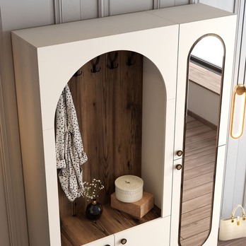 Předsíňová sestava  PALERMO 2 krémová/ořech 5