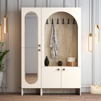 Předsíňová sestava  PALERMO 2 krémová/travertin 4