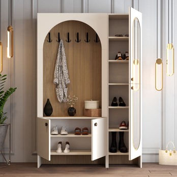 Předsíňová sestava  PALERMO 2 krémová/dub 2