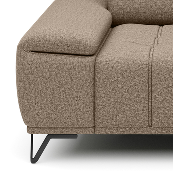 Pohovka PALLADIO 2 světle hnědá, bez funkce 3