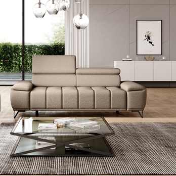 Pohovka PALLADIO 2F světle hnědá s funkcí 1