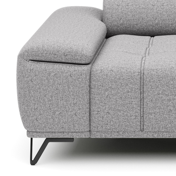 Pohovka PALLADIO 2F šedá, s funkcí 3