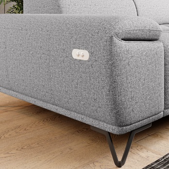 Pohovka PALLADIO 2F šedá, s funkcí 4