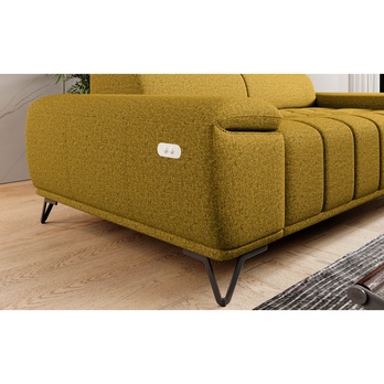 Pohovka PALLADIO 3F žlutá, s funkcí 4