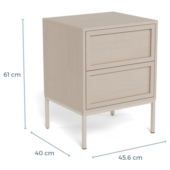 Noční stolek PALMDALE šedá 8