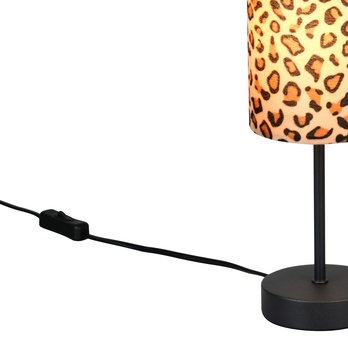 Stolní lampa PARDINA černá/hnědá 3