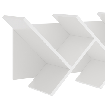 Nástěnný regál PARETE bílá 2