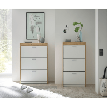 Botník PARID 3 dub artisan/bílá 1