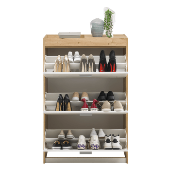 Botník PARID 4 dub artisan/bílá 3