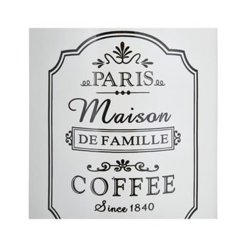 Dóza na kávu PARIS bílá 1