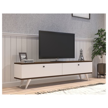 TV komoda PARIS bílá/ořech 1