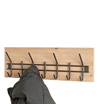Předsíňový panel PARMA dub/černá 1