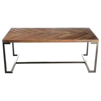 Jídelní stůl PARQUET přírodní akácie/šedá 2