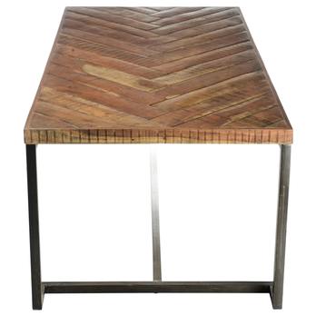Jídelní stůl PARQUET přírodní akácie/šedá 4
