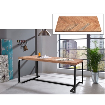 Jídelní stůl PARQUET přírodní akácie/šedá 1