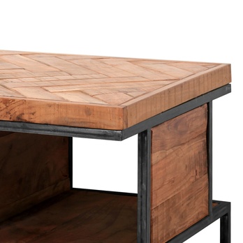 Konferenční stolek PARQUET přírodní akácie/šedá 2