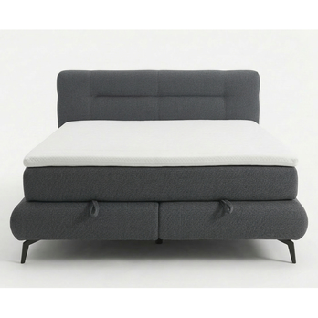 Postel s matrací PARROT šedá, 140x200 cm 3