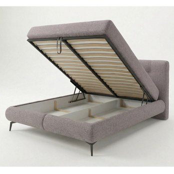 Postel s matrací PARROT pudrová, 140x200 cm 2